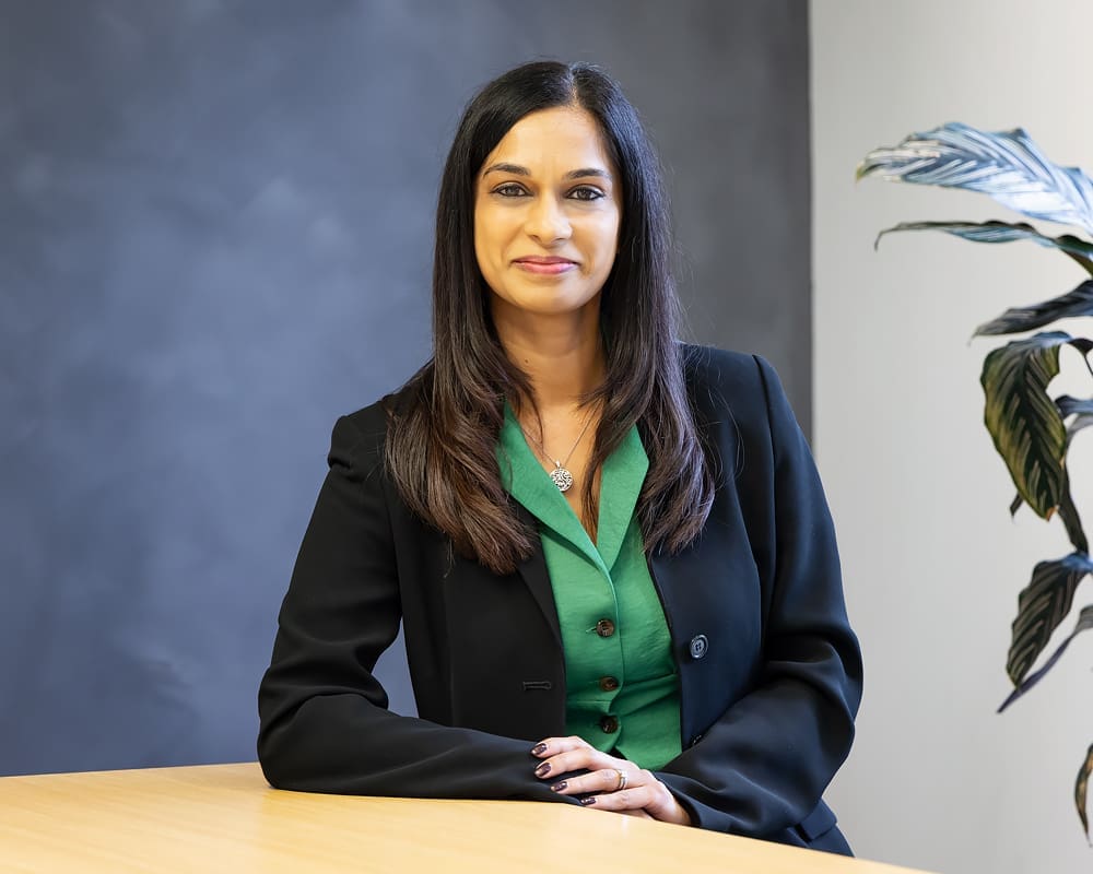 A picture of Nina Achal, a solicitor working in our medical neglgience team. She supports clients throughout traumatic and life-changing events in a compassionate and empathetic way.