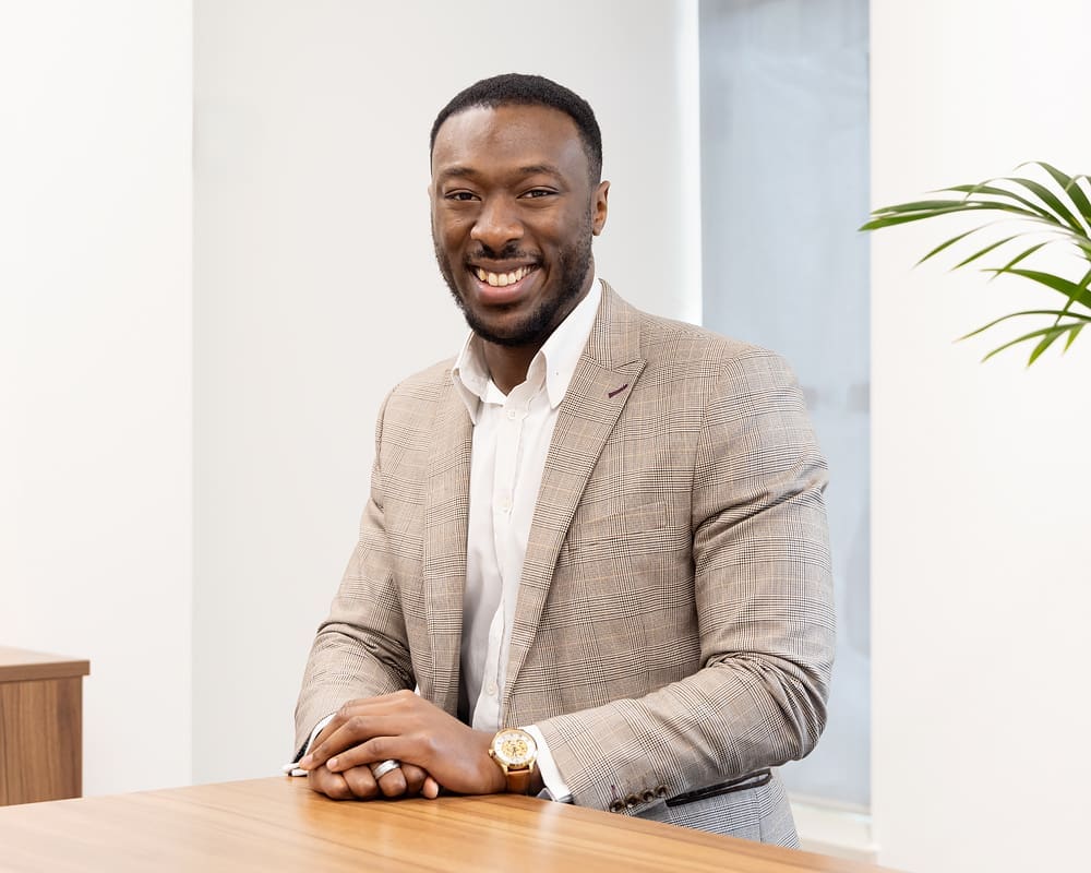 Percy Sam, financial adviser at Tees Law